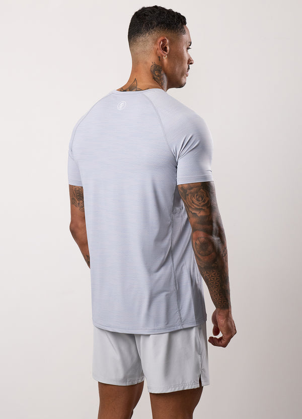 gym king Energy Grindle Tee Platinum Grey
