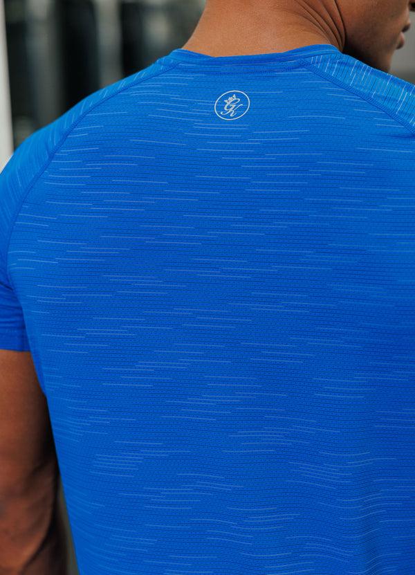 Gym King Energy Grindle Tee Royal Azure