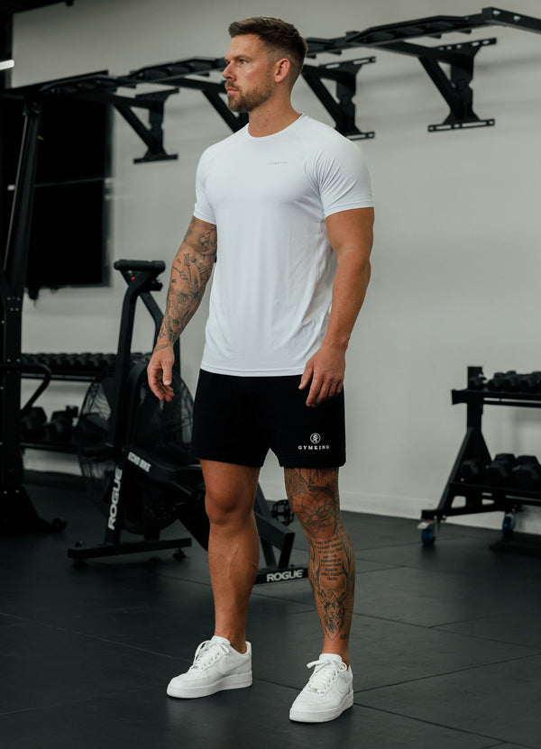 Gym King Energy Linear Tee White