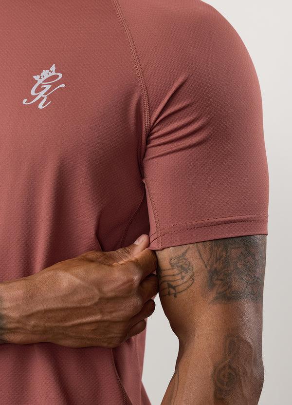 Gym King Energy Tee Rust Red