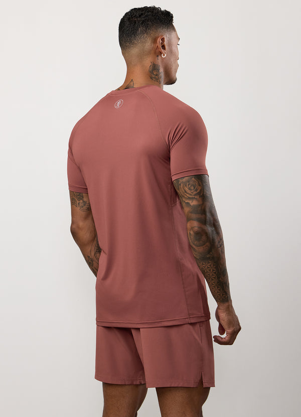 gym king Energy Tee Rust Red