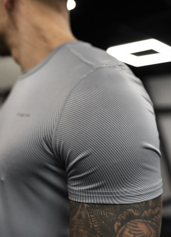 Gym King Enigma Abstract Tee Urban Grey