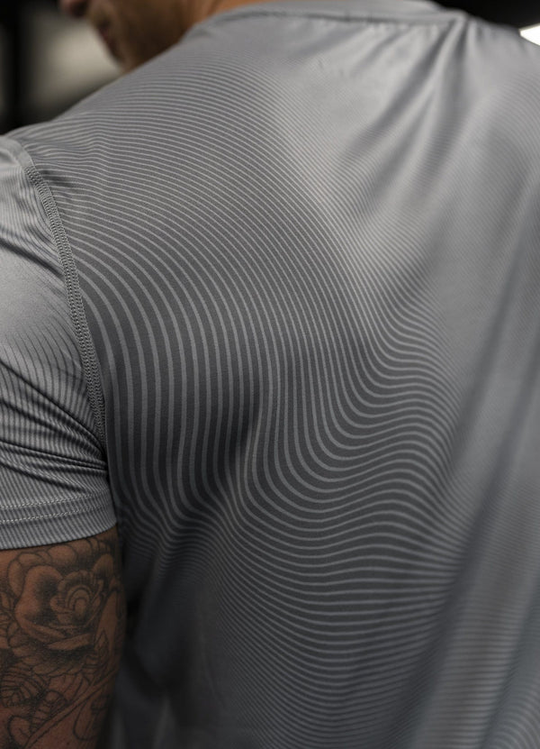 Gym King Enigma Abstract Tee Urban Grey