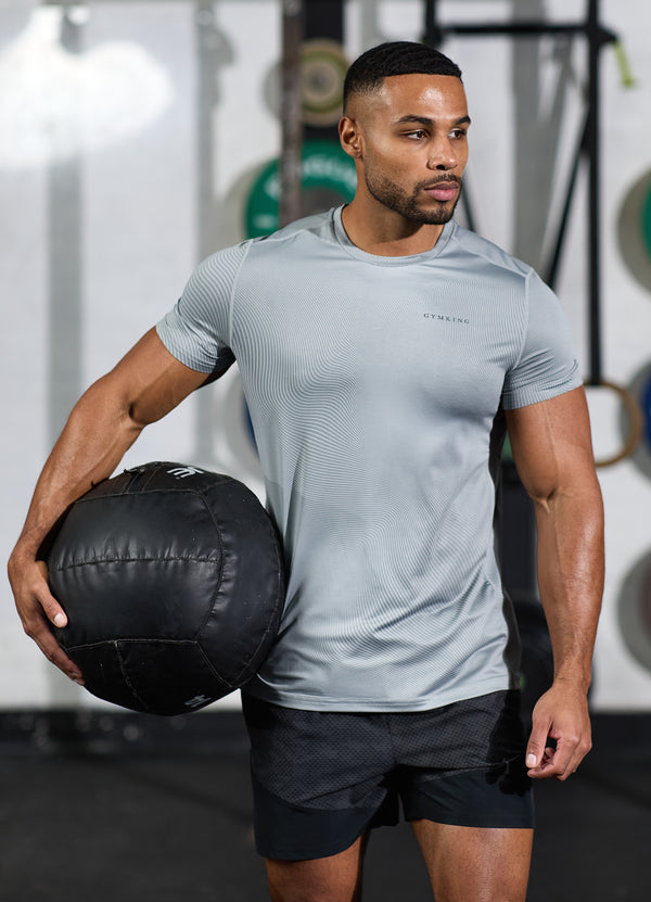 gym king Enigma Abstract Tee Urban Grey