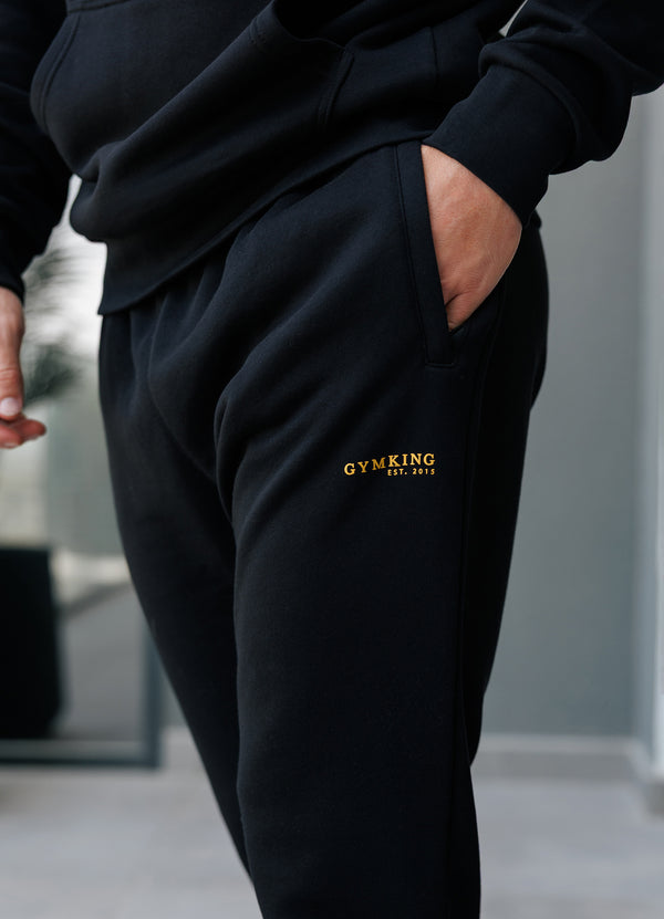 Gym King Established Relaxed Fit Jogger Black/Gold