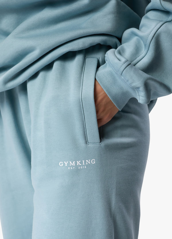 Gym King Established Relaxed Fit Jogger Stone Blue