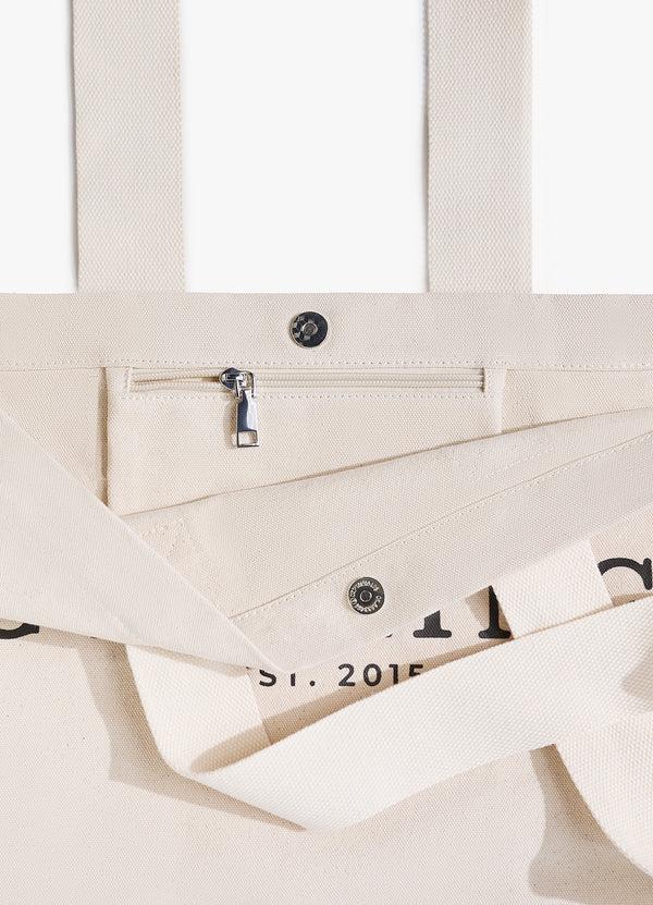 Gym King Established Tote Bag Light Beige