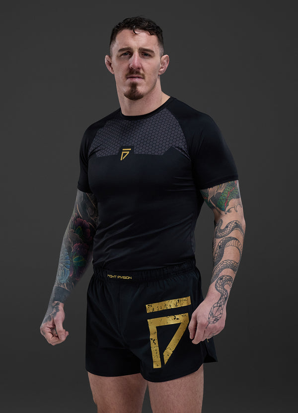 Gym King Fight Division Combat 5" Short Black