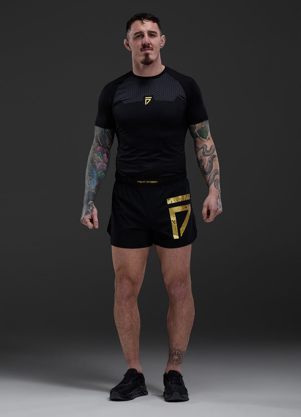 gym king Fight Division Combat 5" Short Black