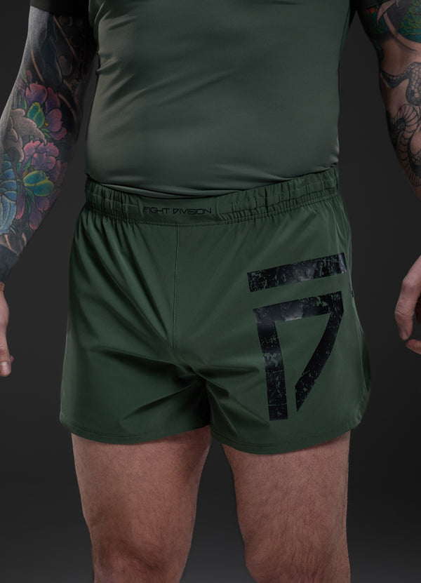 gym king Fight Division Combat 5" Short Deep Olive