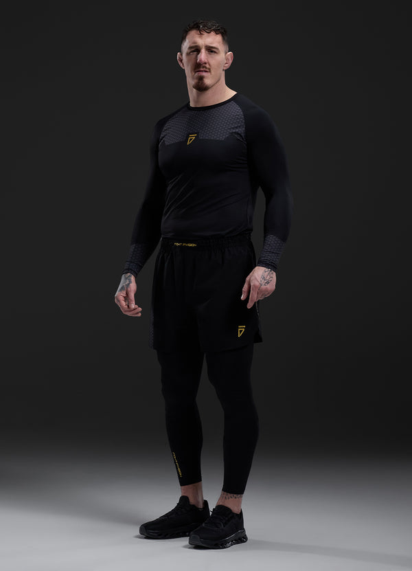 Gym King Fight Division Combat 7" Short Black