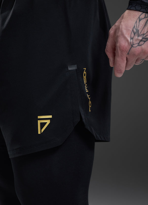Gym King Fight Division Combat 7" Short Black