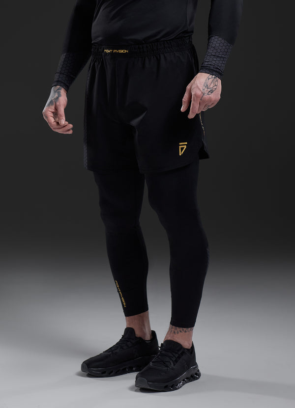 gym king Fight Division Combat 7" Short Black