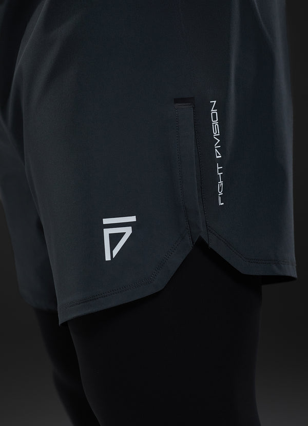 Gym King Fight Division Combat 7" Short Graphite