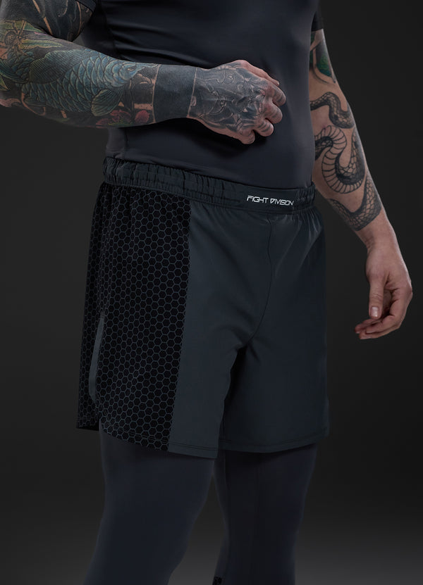 Gym King Fight Division Combat 7" Short Graphite