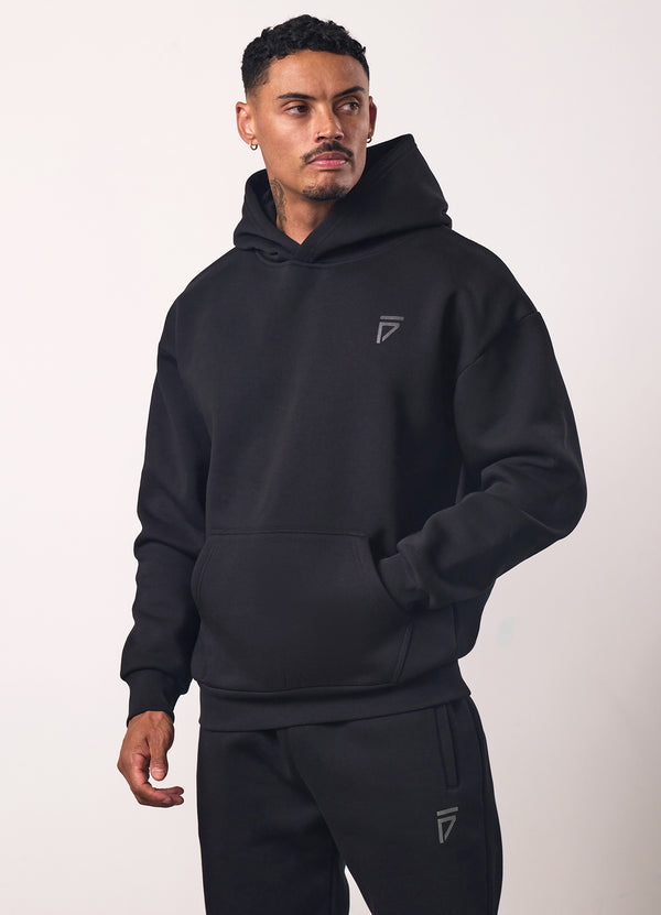 gym king Fight Division Hood Black/Black