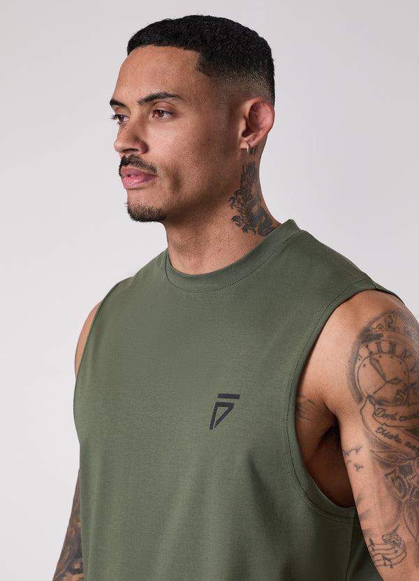 Gym King Fight Division Tank Deep Olive
