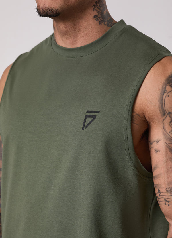 Gym King Fight Division Tank Deep Olive
