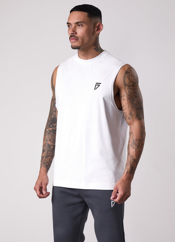 gym king Fight Division Tank White