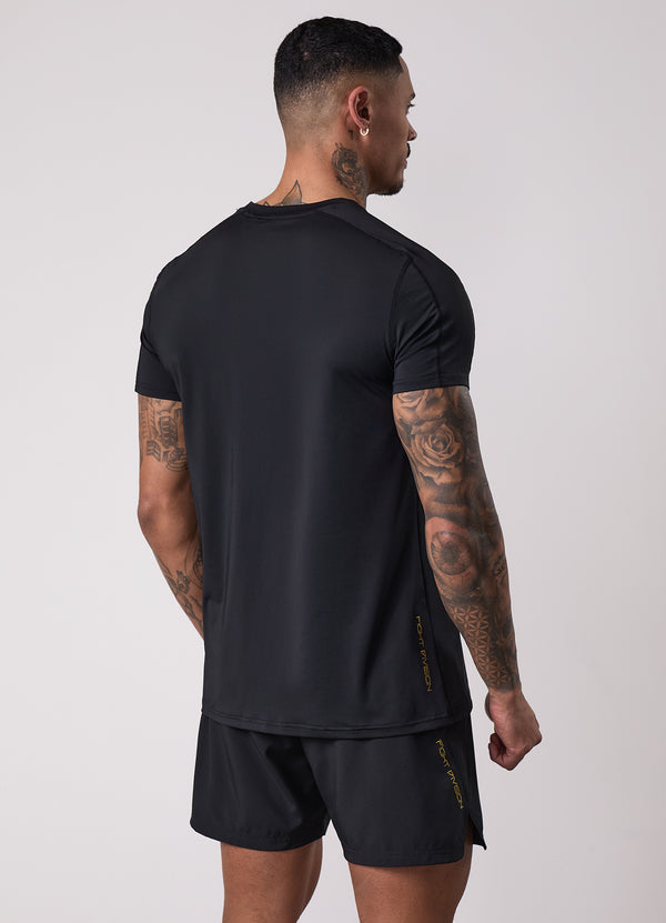 gym king Fight Division Training Tee Black/Gold