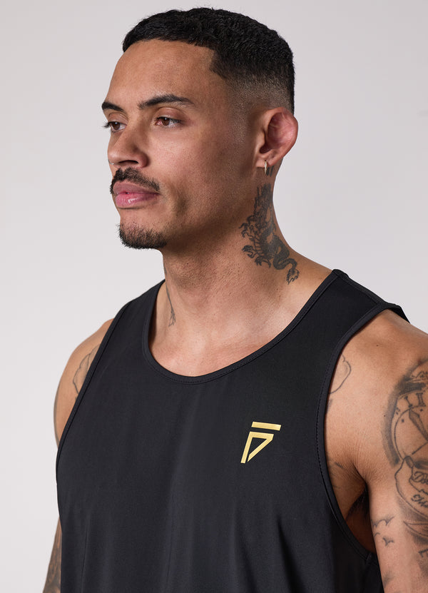 Gym King Fight Division Training Vest Black/Gold