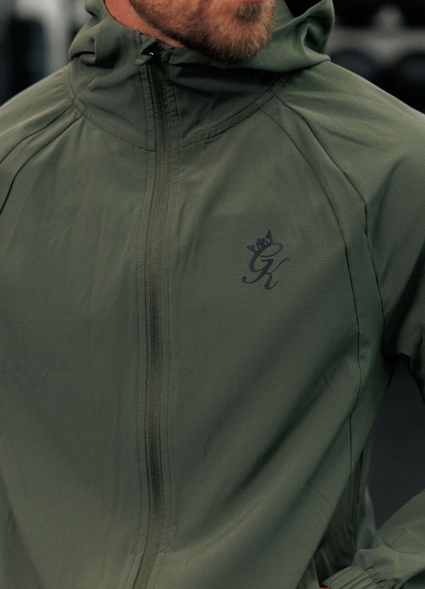 gym king Flex 2.0 Full Zip Hood Green