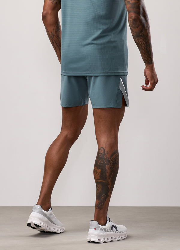 gym king Flex 2.0 Short Silver Blue/Petrol Blue