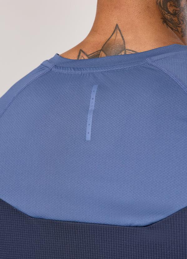 Gym King Flex 2.0 Tee Dark Denim/Faded Indigo