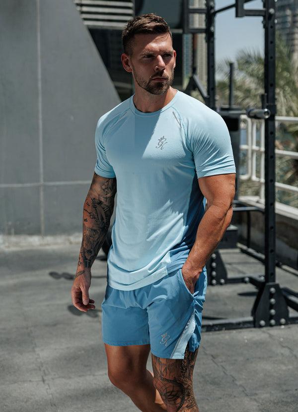 Gym King Flex 2.0 Tee Iced Aqua/Coastal Blue