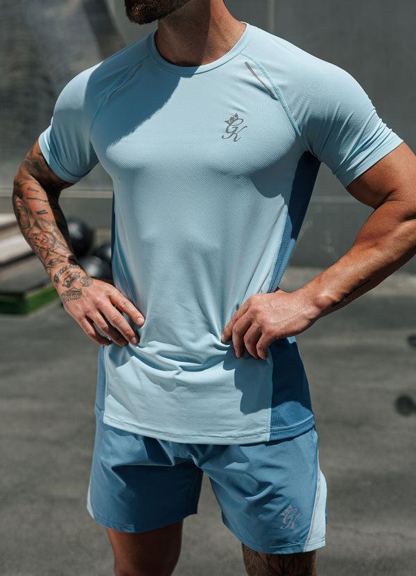 Gym King Flex 2.0 Tee Iced Aqua/Coastal Blue