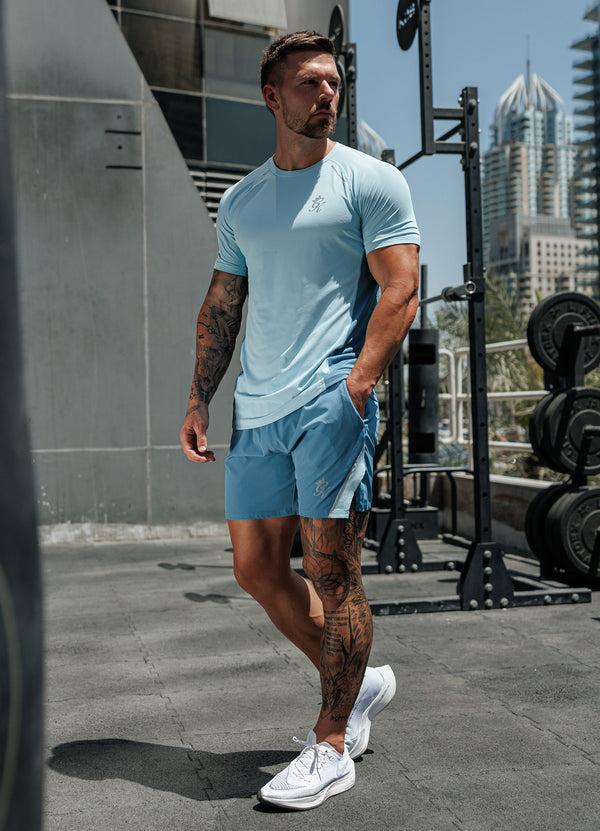 Gym King Flex 2.0 Tee Iced Aqua/Coastal Blue