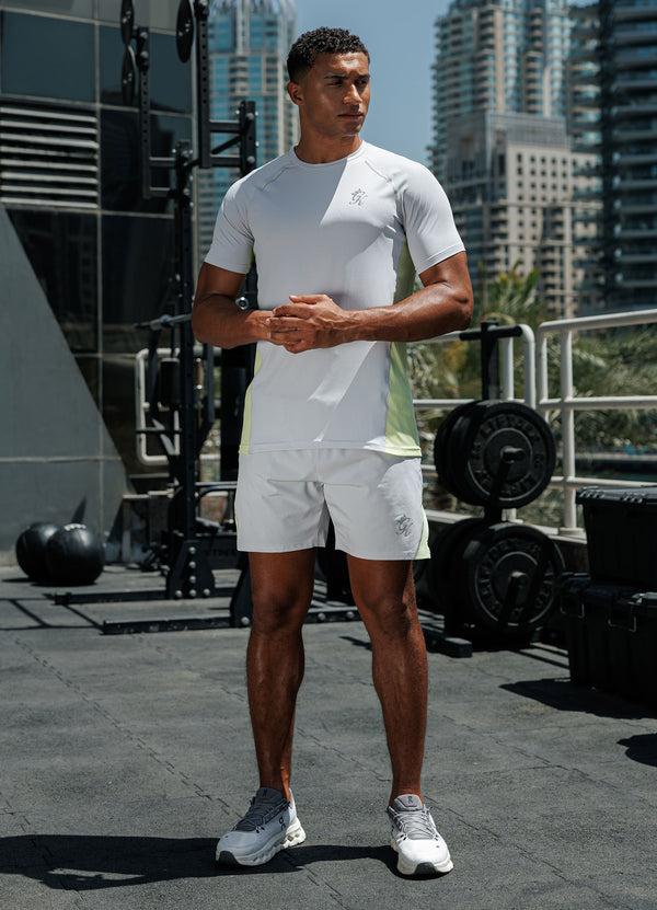 Gym King Flex 2.0 Tee Light Grey/Sherbet Lime