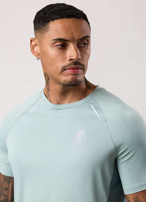 Gym King Flex 2.0 Tee Silver Blue/Petrol Blue