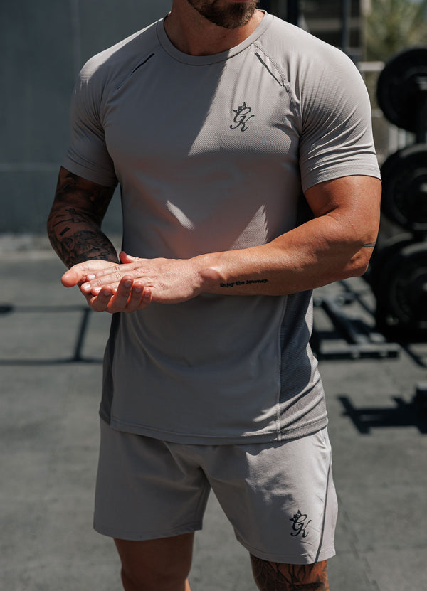Gym King Flex 2.0 Tee Storm Grey/Taupe