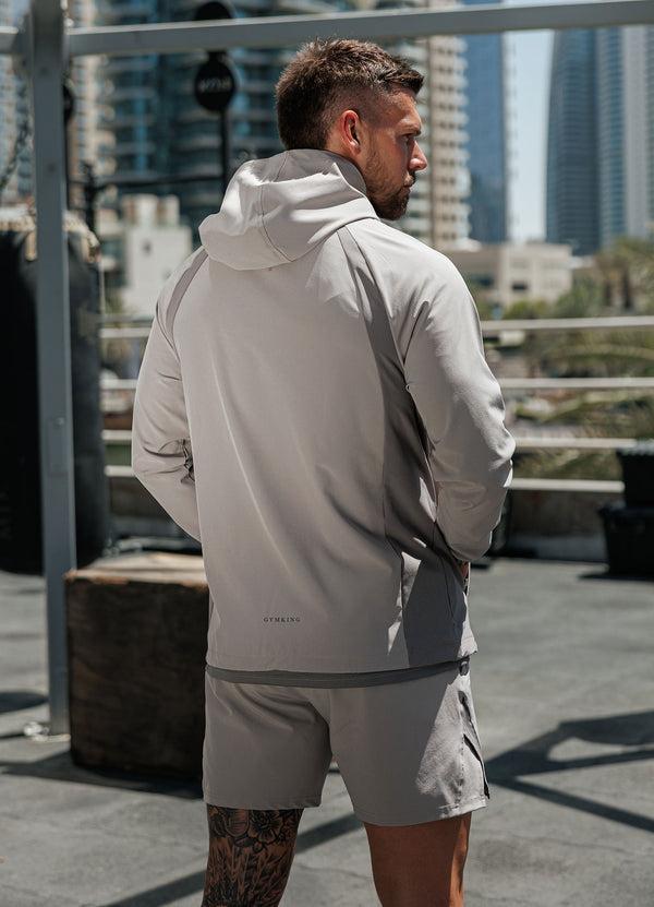 gym king Flex 2.0 Woven Hood Storm Grey/Taupe