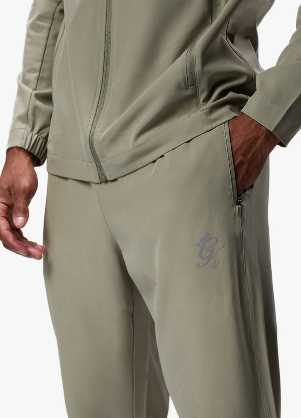 Gym King Flex Woven Tracksuit Bottom Soft Khaki