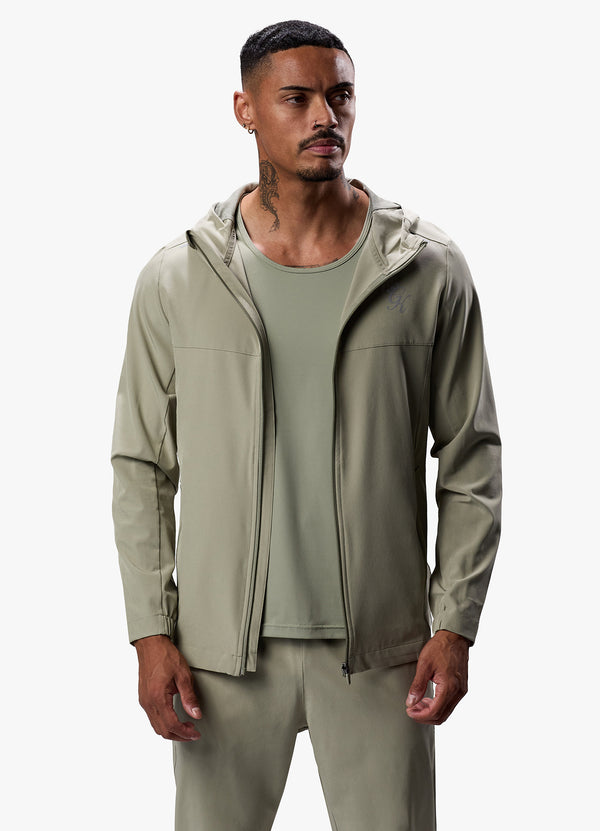 gym king Flex Woven Tracksuit Top Soft Khaki