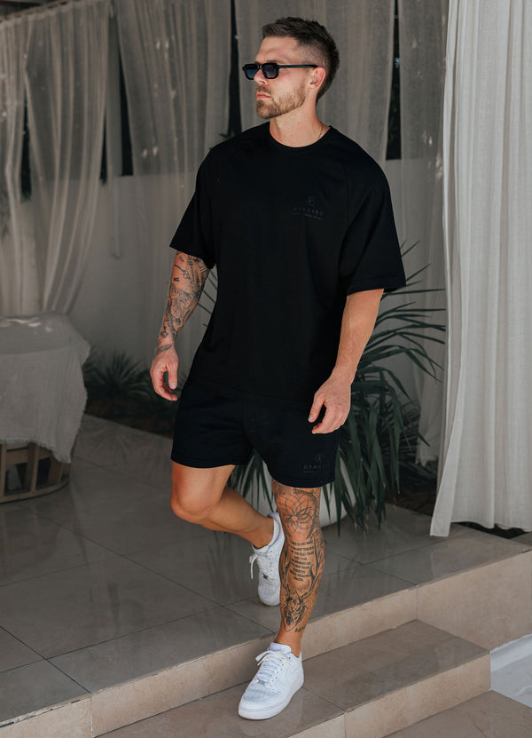 Gym King Focus Relaxed Fit Tee Black