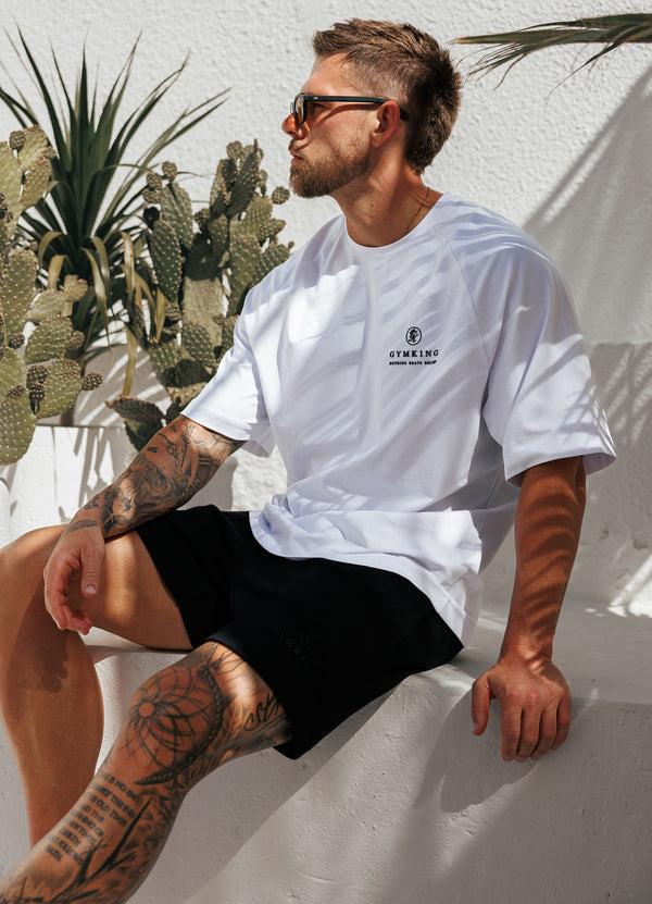 gym king Focus Relaxed Fit Tee White