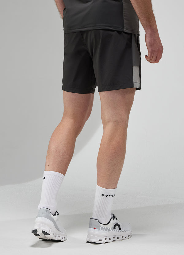 Gym King Focus Woven Short Black/Twilight Grey