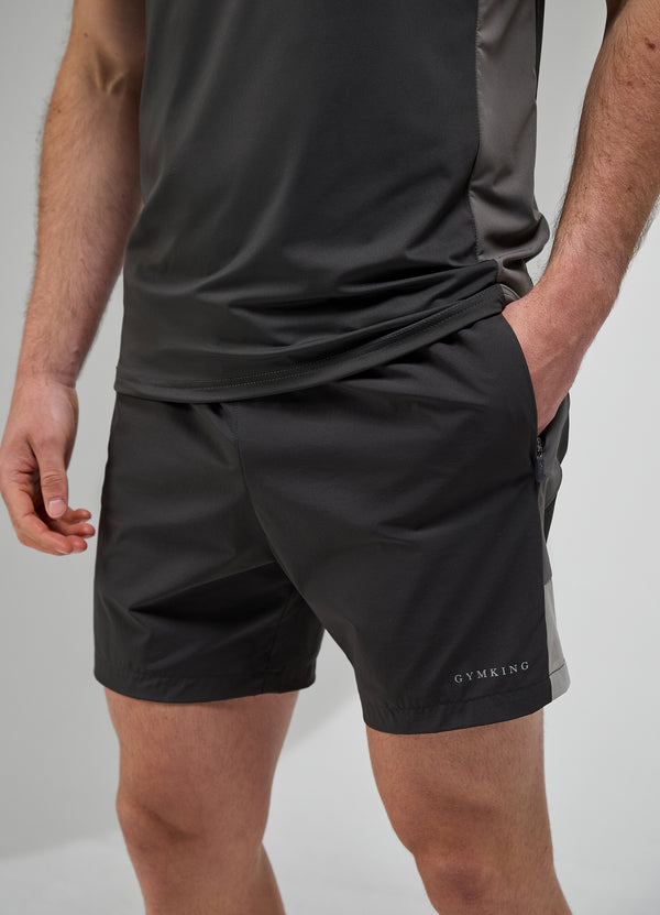 gym king Focus Woven Short Black/Twilight Grey