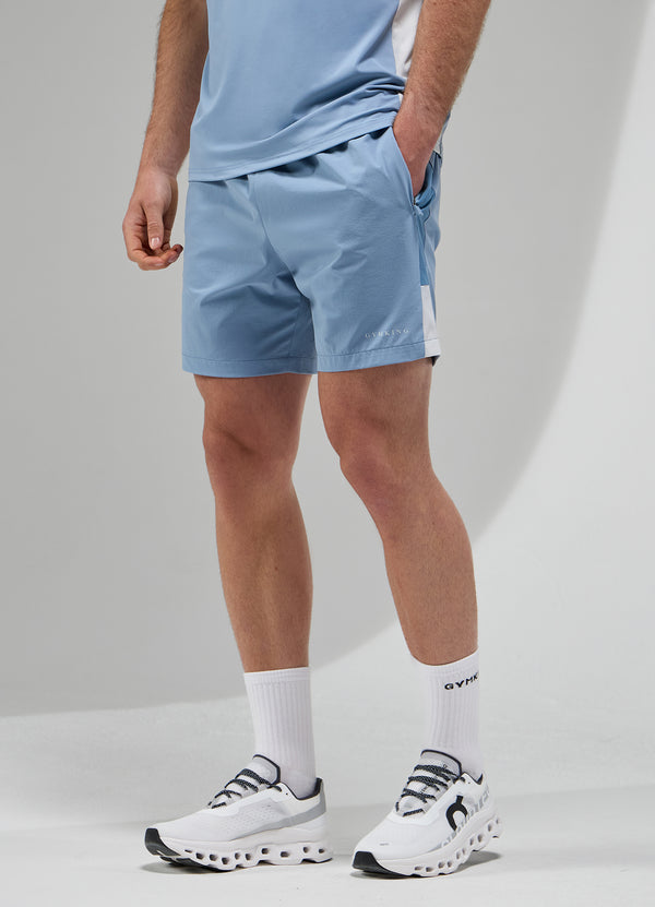 Gym King Focus Woven Short Dusk Blue/White