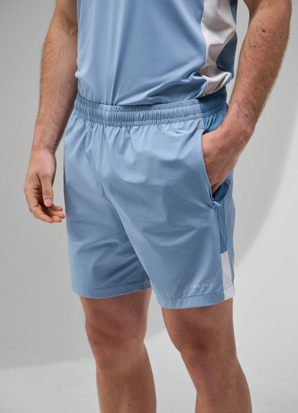 Gym King Focus Woven Short Dusk Blue/White