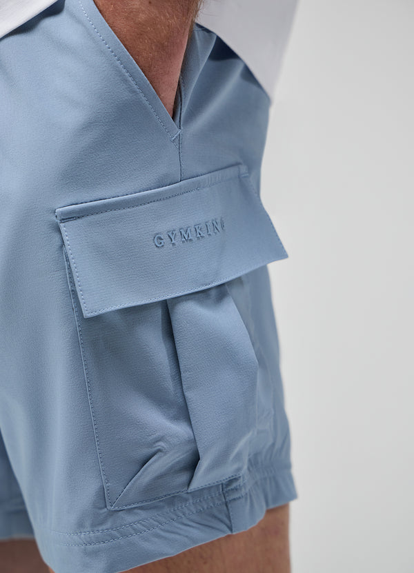 Gym King Focus Woven Utility Short Dusk Blue