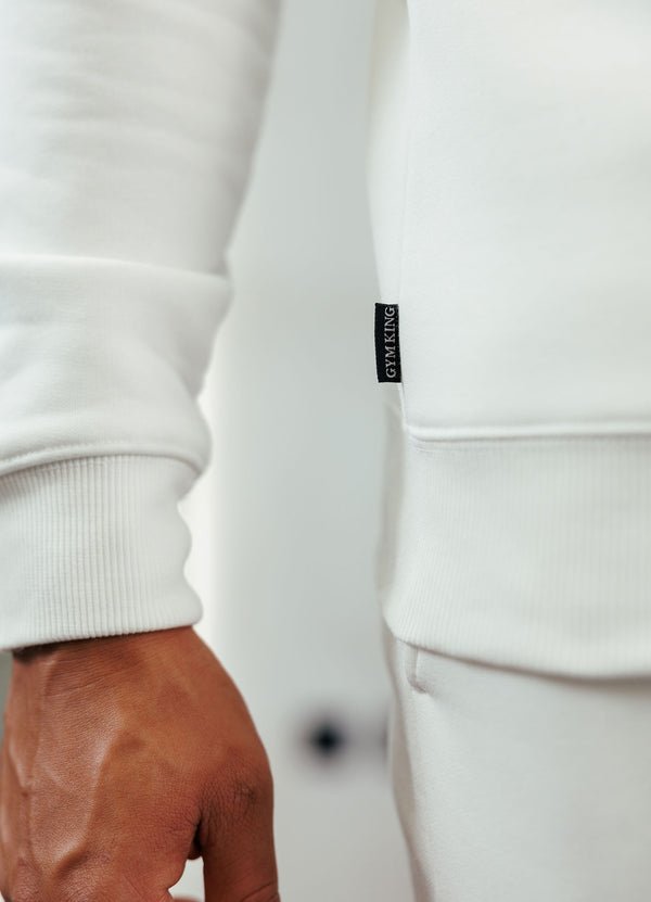 Gym King Fundamental Fleece Crew Cream