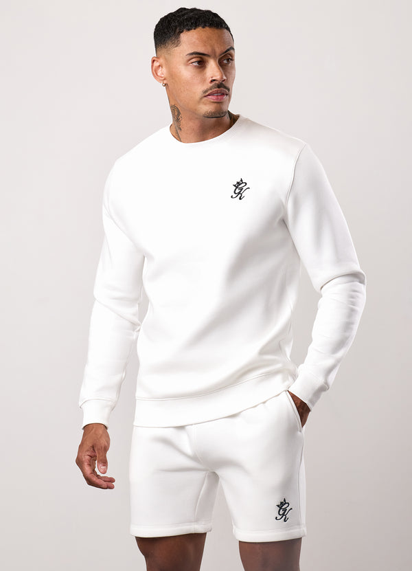Gym King Fundamental Fleece Crew Cream