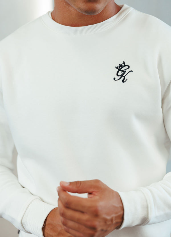 gym king Fundamental Fleece Crew Cream
