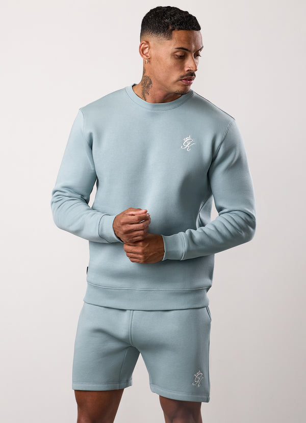 Gym King Fundamental Fleece Crew Smoke