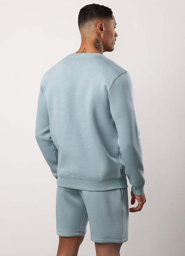 Gym King Fundamental Fleece Crew Smoke