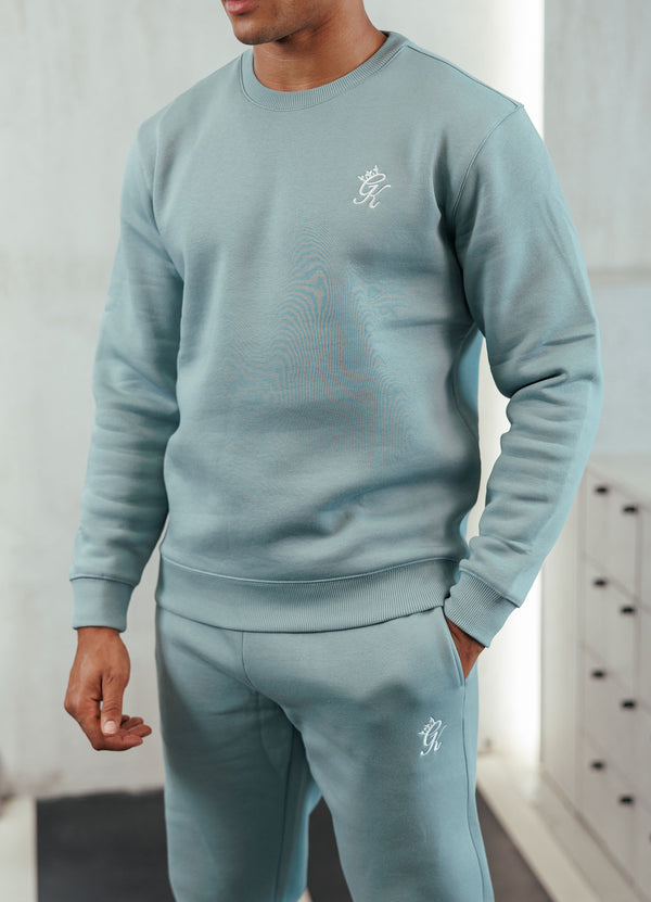 gym king Fundamental Fleece Crew Smoke